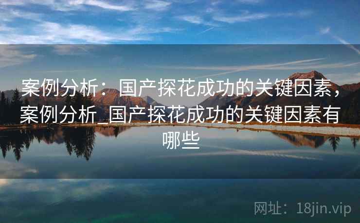 案例分析:国产探花成功的关键因素,案例分析_国产探花成功的关键因素有哪些 第2张 案例分析:国产探花成功的关键因素,案例分析_国产探花成功的关键因素有哪些 第2张