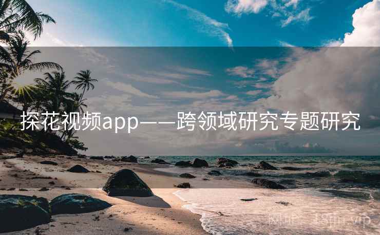 探花视频app——跨领域研究专题研究 第1张 探花视频app——跨领域研究专题研究 第1张