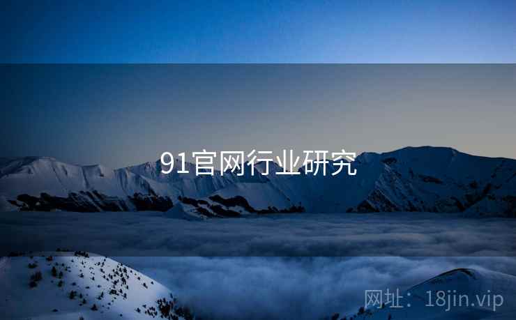 91官网行业研究 第1张 91官网行业研究 第1张